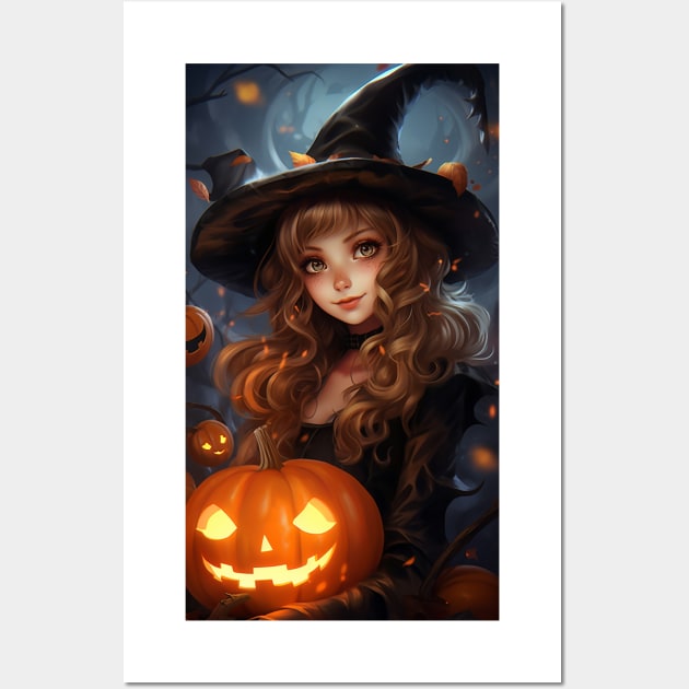 Witch girl Wall Art by NumberOneEverything